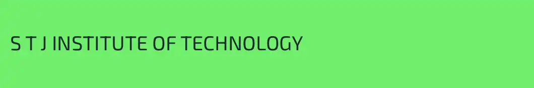 S T J INSTITUTE OF TECHNOLOGY